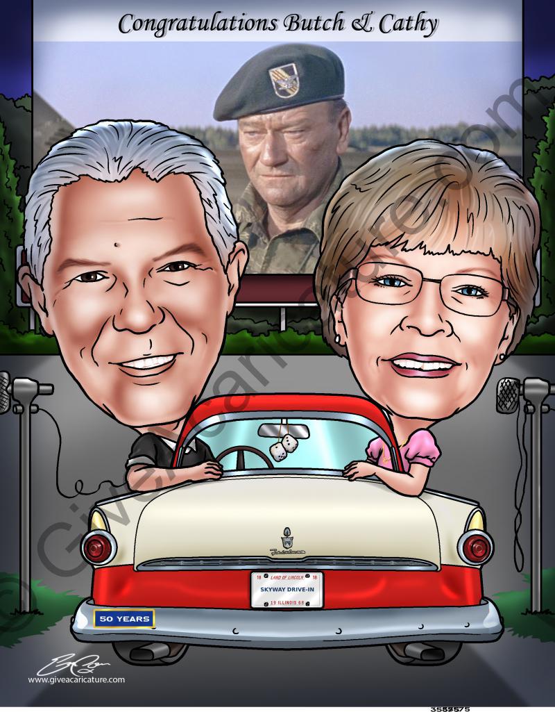 SIGNABLE ANNIVERSARY CARICATURE